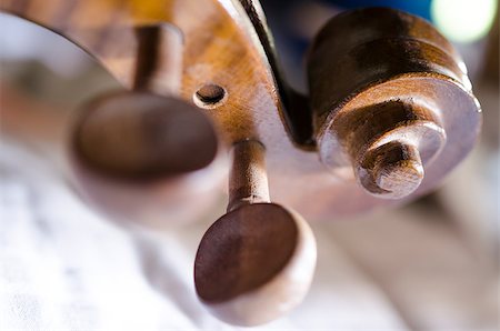 Detail of classical cello instrument. Stock Photo - Budget Royalty-Free & Subscription, Code: 400-07167673