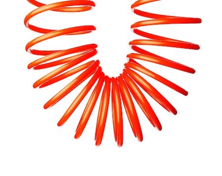 simsearch:400-07167932,k - Orange red thin spiral air hose used for pneumatic tools. Foto de stock - Super Valor sin royalties y Suscripción, Código: 400-07167921