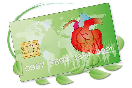 a credit card for the payment of medical, hospital, pharmaceutical and cardiovascular Foto de stock - Super Valor sin royalties y Suscripción, Código: 400-07168004