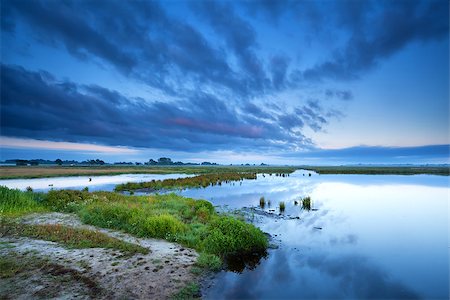 simsearch:400-07046539,k - cloudscape at sunrise over swamp, Drenthe Stock Photo - Budget Royalty-Free & Subscription, Code: 400-07168171