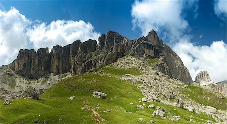 simsearch:400-07111499,k - Panoramic view of the Cresta de Majarè, Dolomites - Italy Stockbilder - Microstock & Abonnement, Bildnummer: 400-07168347