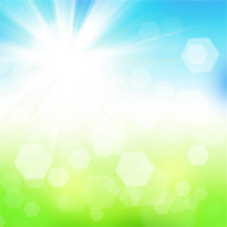 Nature sunny abstract background with bokeh Stock Photo - Budget Royalty-Free & Subscription, Code: 400-07168369