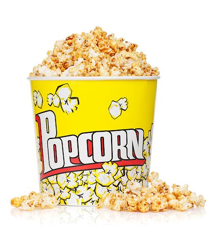 simsearch:400-04913050,k - Popcorn box. Isolated on white background Photographie de stock - Aubaine LD & Abonnement, Code: 400-07168664