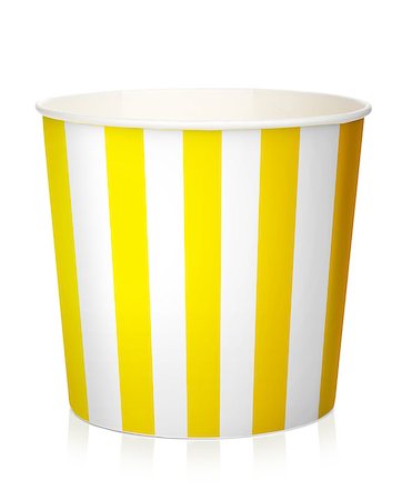 simsearch:400-04913050,k - Empty popcorn box. Isolated on white background Photographie de stock - Aubaine LD & Abonnement, Code: 400-07168663