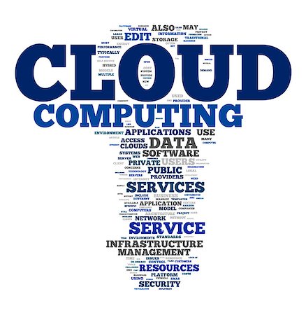 simsearch:400-04863096,k - An image of a cloud computing text cloud Foto de stock - Super Valor sin royalties y Suscripción, Código: 400-07169216