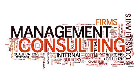 An image of a management consulting text cloud Stock Photo - Budget Royalty-Free & Subscription, Code: 400-07169247