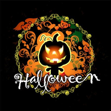 simsearch:400-04645724,k - illustration with text halloween and pumpkin monster Stock Photo - Budget Royalty-Free & Subscription, Code: 400-07169766