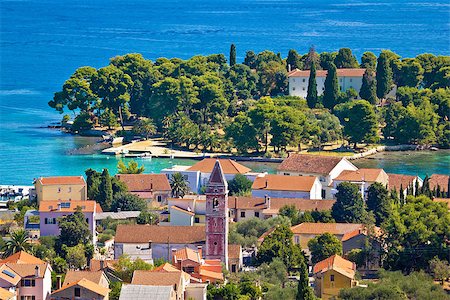 simsearch:400-07175405,k - Beautiful coast of Croatia - Ugljan island in Dalmatia, Town of Preko Foto de stock - Royalty-Free Super Valor e Assinatura, Número: 400-07169981