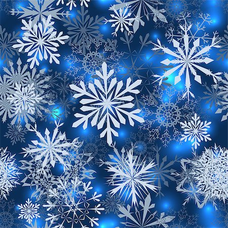 simsearch:400-07215586,k - Seamless snowflake patterns. Fully editable EPS 10 vector illustration with transparency. Stock Photo - Budget Royalty-Free & Subscription, Code: 400-07174489