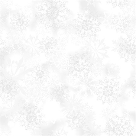 simsearch:400-07215586,k - Seamless snowflake patterns. Fully editable EPS 10 vector illustration with transparency. Stock Photo - Budget Royalty-Free & Subscription, Code: 400-07174492