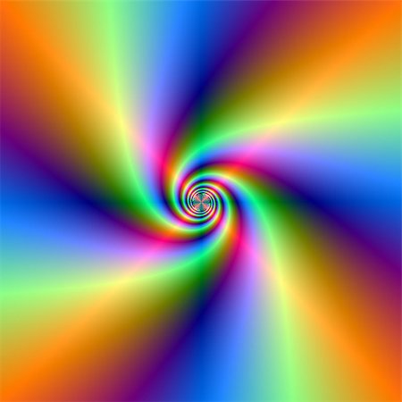 simsearch:400-06699301,k - Digital abstract fractal image with a psychedelic spiral in blue, green, pink and orange. Stock Photo - Budget Royalty-Free & Subscription, Code: 400-07174620