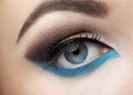 simsearch:400-08096297,k - Beautiful eye with makeup close up Stock Photo - Budget Royalty-Free & Subscription, Code: 400-07174879