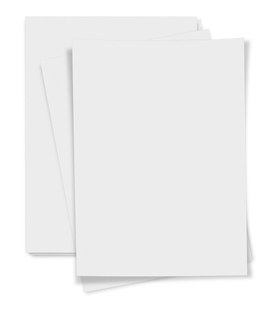simsearch:400-04747535,k - collection of various blank white paper on white background Foto de stock - Super Valor sin royalties y Suscripción, Código: 400-07174913