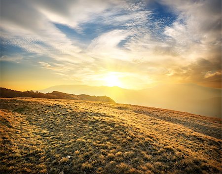 simsearch:400-07570603,k - Beautiful sunset in Crimean mountains in autumn Stock Photo - Budget Royalty-Free & Subscription, Code: 400-07175103