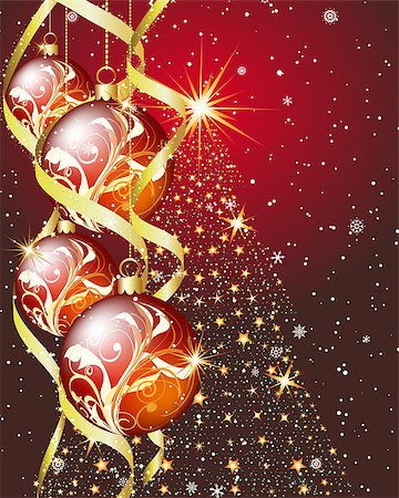 simsearch:400-07174470,k - Christmas  background. EPS 10 Vector illustration  with transparency and meshes. Stock Photo - Budget Royalty-Free & Subscription, Code: 400-07175120