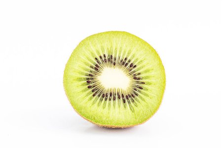 Whole kiwi fruit and his segments isolated on white background Stockbilder - Microstock & Abonnement, Bildnummer: 400-07175182