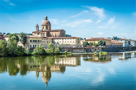simsearch:400-05881748,k - Picture of the church San Frediano with river Arno in Florence Photographie de stock - Aubaine LD & Abonnement, Code: 400-07175208