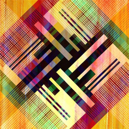 simsearch:400-08314632,k - unusual bright colorful geometric abstract pattern of different elements Stock Photo - Budget Royalty-Free & Subscription, Code: 400-07175227