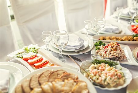 roof top dinner table - wedding banquet in a restaurant, served table in a restaurant. Stock Photo - Budget Royalty-Free & Subscription, Code: 400-07175596