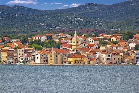 simsearch:400-07175405,k - Adriatic town of Pirovac waterfront, Dalmatia, Croatia Foto de stock - Royalty-Free Super Valor e Assinatura, Número: 400-07176271
