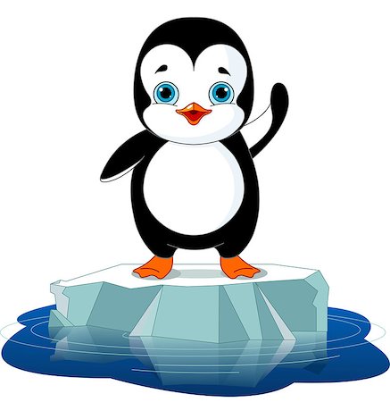 simsearch:400-07840277,k - Cute  penguin on a ice floe Foto de stock - Super Valor sin royalties y Suscripción, Código: 400-07176584