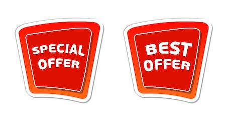 simsearch:400-07169053,k - special and best offer - red banners with white text, business concept Stockbilder - Microstock & Abonnement, Bildnummer: 400-07176651