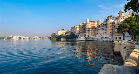 Lake Pichola and City Palace in Udaipur. Udaipur known as the City of Lakes,  Apart from its history, culture, and scenic locations, it is also known for its Rajput-era palaces. Rajasthan, India, Asia Stock Photo - Budget Royalty-Free & Subscription, Code: 400-07179130