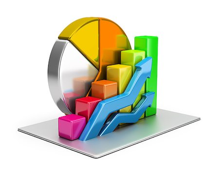 simsearch:400-04202662,k - Statistics concept. 3d image. White background. Photographie de stock - Aubaine LD & Abonnement, Code: 400-07179143