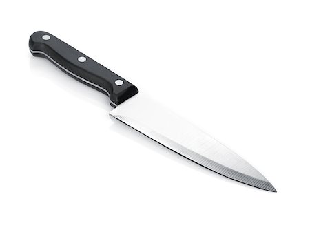 simsearch:400-05895238,k - Chef knife. Isolated on white background Stockbilder - Microstock & Abonnement, Bildnummer: 400-07179377