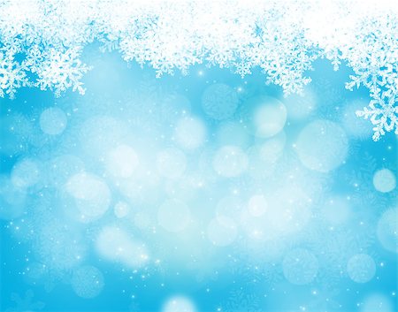 simsearch:400-07299338,k - Abstract blue and white christmas background with snowflakes Photographie de stock - Aubaine LD & Abonnement, Code: 400-07179435