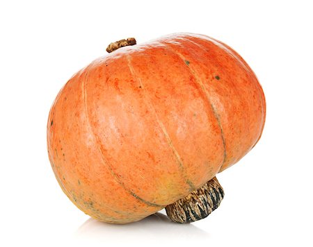 simsearch:400-08400066,k - Ripe small pumpkin. Isolated on white background Photographie de stock - Aubaine LD & Abonnement, Code: 400-07179456