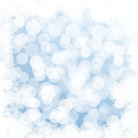 simsearch:400-07179433,k - Abstract blue and white christmas background with snowflakes Stock Photo - Budget Royalty-Free & Subscription, Code: 400-07179487