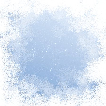 simsearch:400-07179433,k - Abstract blue and white christmas background with snowflakes Stock Photo - Budget Royalty-Free & Subscription, Code: 400-07179488