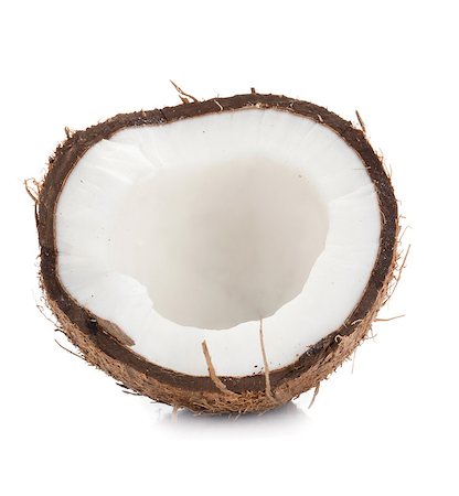 simsearch:659-03521886,k - Coconut. Isolated on white background Stock Photo - Budget Royalty-Free & Subscription, Code: 400-07179727
