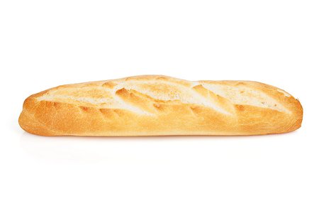 simsearch:400-06416084,k - French baguette. Isolated on white background Photographie de stock - Aubaine LD & Abonnement, Code: 400-07179767