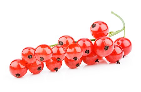 simsearch:400-04423672,k - Closeup of red currants isolated on white background Stockbilder - Microstock & Abonnement, Bildnummer: 400-07179886