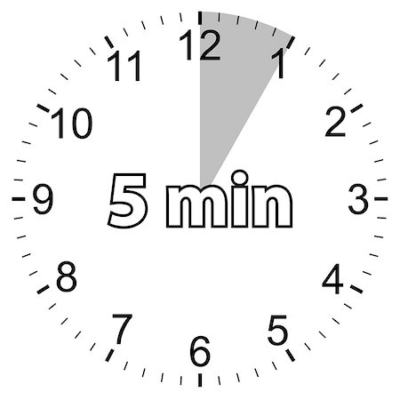 simsearch:400-05719770,k - Unique icon of hours with five minutes Stock Photo - Budget Royalty-Free & Subscription, Code: 400-07179964