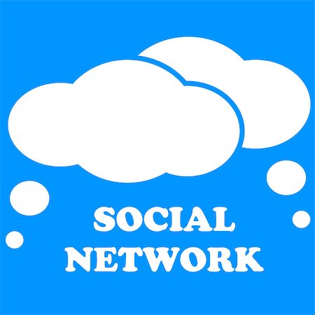 simsearch:400-04301126,k - Social media network connection concept on a blue background Foto de stock - Royalty-Free Super Valor e Assinatura, Número: 400-07179975