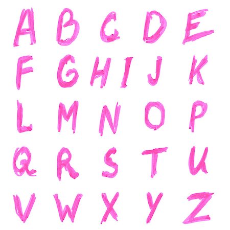 doodle art lettering - Alphabet letters. Hand drawn illustration. Vector illustration Photographie de stock - Aubaine LD & Abonnement, Code: 400-07179976
