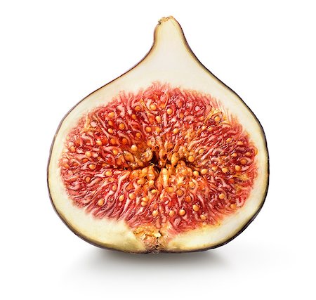 Sliced juicy figs isolated on a white background Stockbilder - Microstock & Abonnement, Bildnummer: 400-07170187