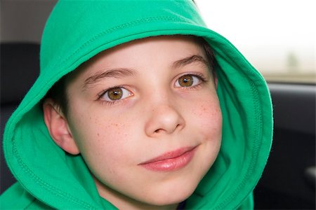 enquiring - closeup of cute young eleven years boy Stock Photo - Budget Royalty-Free & Subscription, Code: 400-07170305