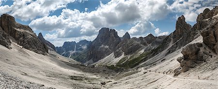 simsearch:400-07111499,k - panoramic view of Valle del Vajolet from Principe Mountain Pass, Dolomiti - Italy Stockbilder - Microstock & Abonnement, Bildnummer: 400-07170354
