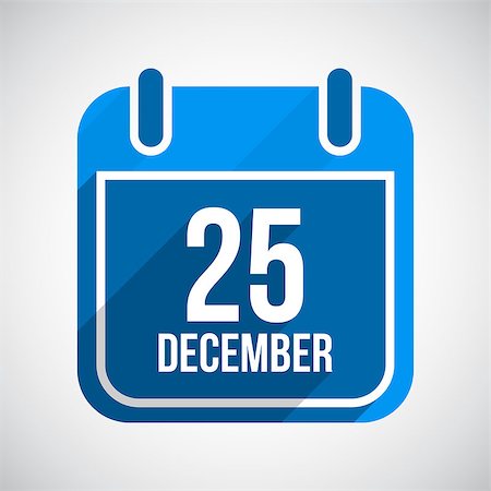 simsearch:400-07266650,k - December 25 Calendar Icon. Flat Icon With Long Shadow. Christmas Day. Vector Background. Photographie de stock - Aubaine LD & Abonnement, Code: 400-07170963