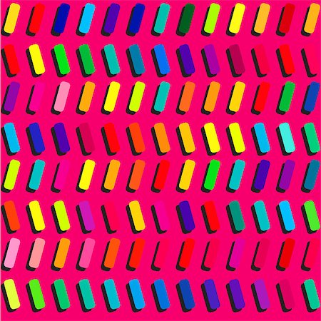 simsearch:400-04390786,k - Brigth blocks pattern on a pink geometric vector background. Fotografie stock - Microstock e Abbonamento, Codice: 400-07171756