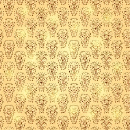 simsearch:400-08042225,k - Vector Gold Seamless Pattern Background with Ordered Elements Stock Photo - Budget Royalty-Free & Subscription, Code: 400-07171810