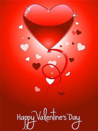 simsearch:400-04736001,k - Valentine's Day card with flying hearts Foto de stock - Super Valor sin royalties y Suscripción, Código: 400-07171961