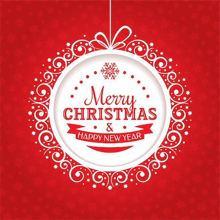 Christmas greeting card vector illustration Stock Photo - Budget Royalty-Free & Subscription, Code: 400-07172062