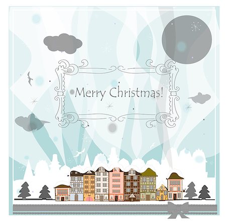 Christmas card Photographie de stock - Aubaine LD & Abonnement, Code: 400-07172075