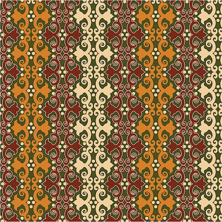 simsearch:400-07630654,k - studied traditional oriental seamless pattern with floral motifs Photographie de stock - Aubaine LD & Abonnement, Code: 400-07172104