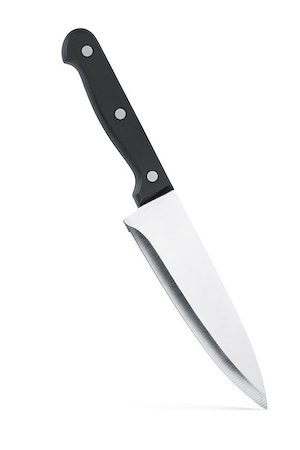 simsearch:400-05895238,k - Chef knife. Isolated on white background Stockbilder - Microstock & Abonnement, Bildnummer: 400-07172259